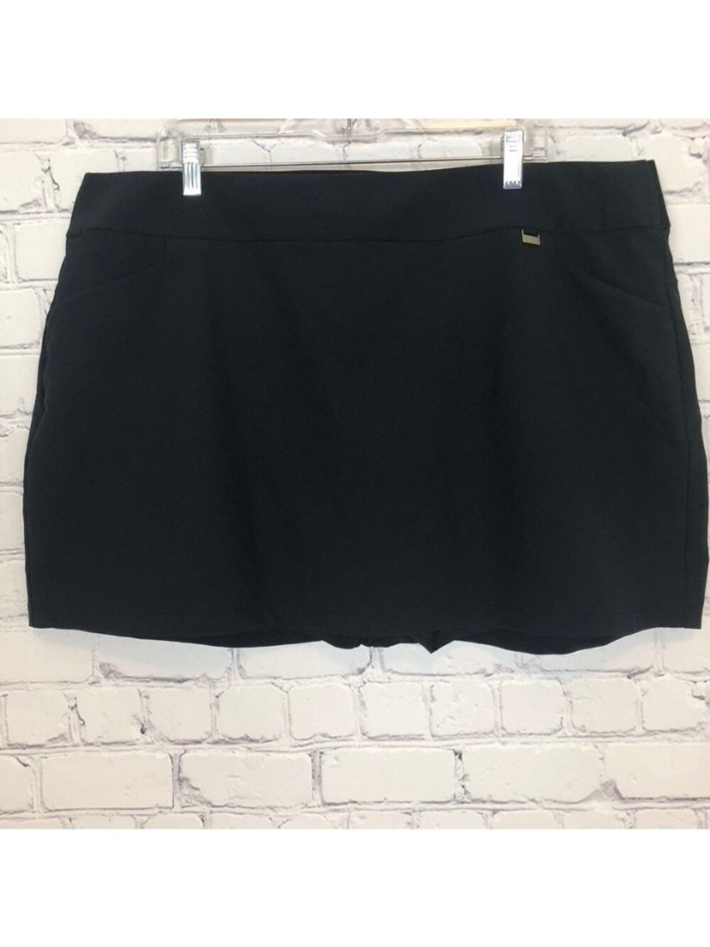 Greg Norman Black Tennis Golf Skirt Size XXL